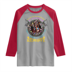 Native American Raglan Shirt We Are The Grandchildren Of The Indians Indigenous Warrior TS11 Sport Gray Red Print Your Wear