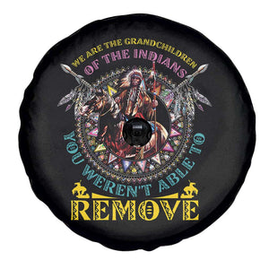 Native American Spare Tire Cover We Are The Grandchildren Of The Indians Indigenous Warrior TS11 Print Your Wear