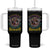Native American Tumbler With Handle We Are The Grandchildren Of The Indians Indigenous Warrior TS11 One Size: 40 oz Black Print Your Wear