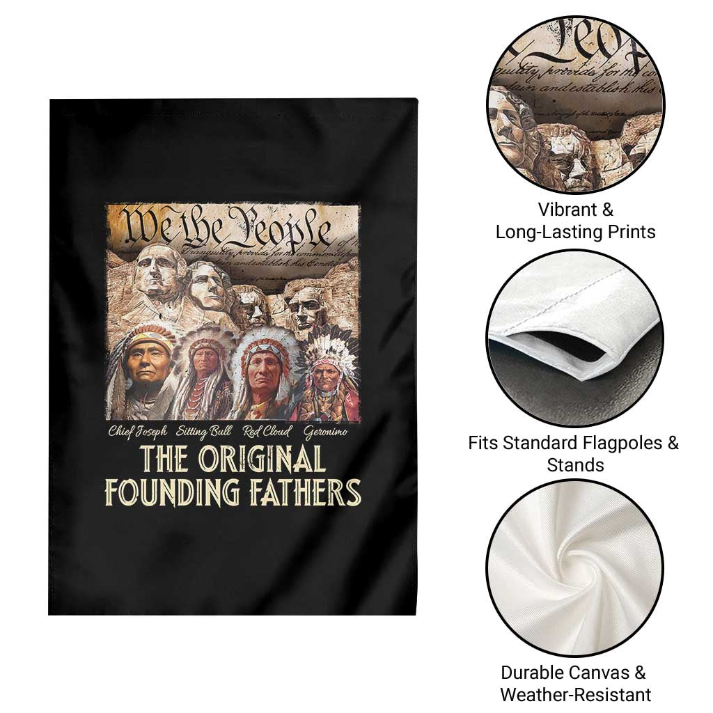 Native American Garden Flag The Original Founding Fathers We The People Indian Tribe Chief TS11 Print Your Wear