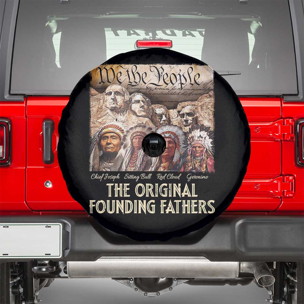 Native American Spare Tire Cover The Original Founding Fathers We The People Indian Tribe Chief TS11 Black Print Your Wear