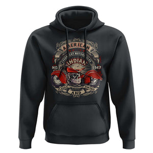 Native American Rider Hoodie American Indian Legendary Motorcycle Vintage Biker TS11 Black Print Your Wear