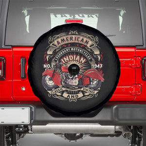 Native American Rider Spare Tire Cover American Indian Legendary Motorcycle Vintage Biker TS11 Black Print Your Wear