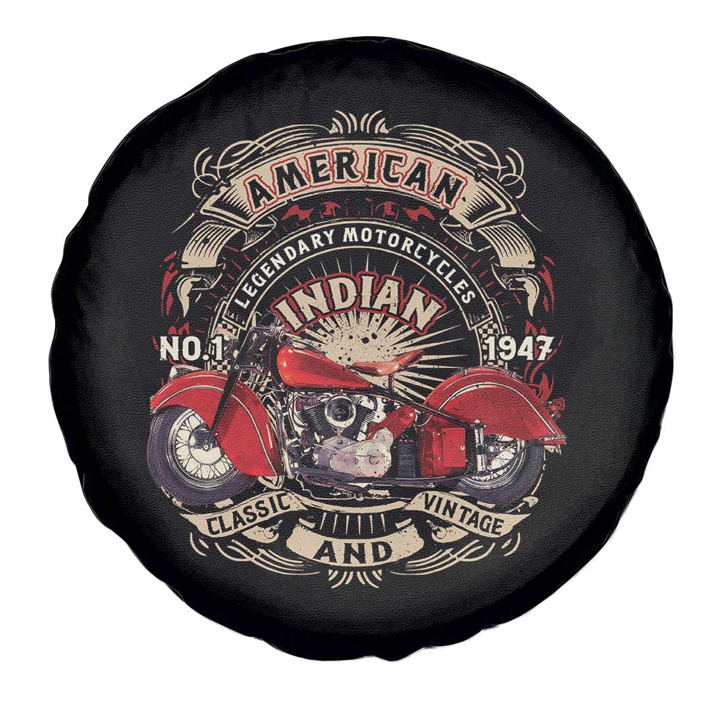 Native American Rider Spare Tire Cover American Indian Legendary Motorcycle Vintage Biker TS11 Print Your Wear