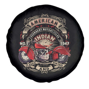 Native American Rider Spare Tire Cover American Indian Legendary Motorcycle Vintage Biker TS11 Print Your Wear