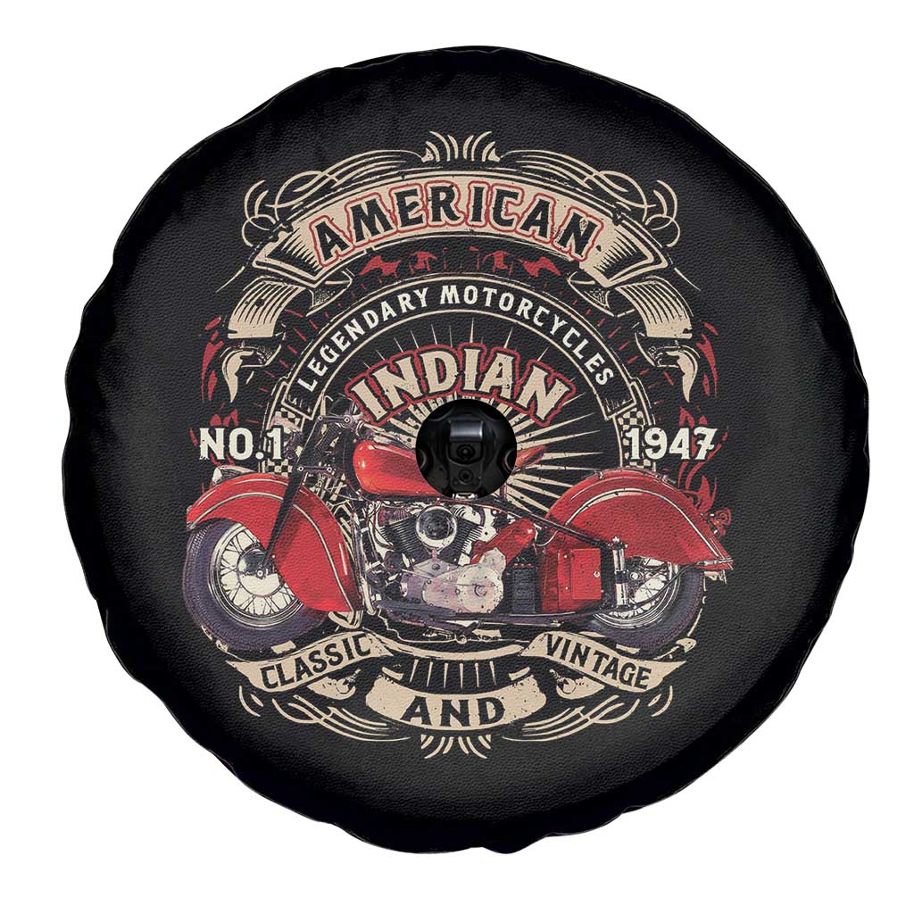 Native American Rider Spare Tire Cover American Indian Legendary Motorcycle Vintage Biker TS11 Print Your Wear
