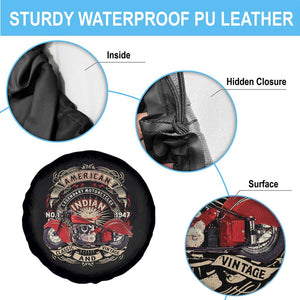 Native American Rider Spare Tire Cover American Indian Legendary Motorcycle Vintage Biker TS11 Print Your Wear