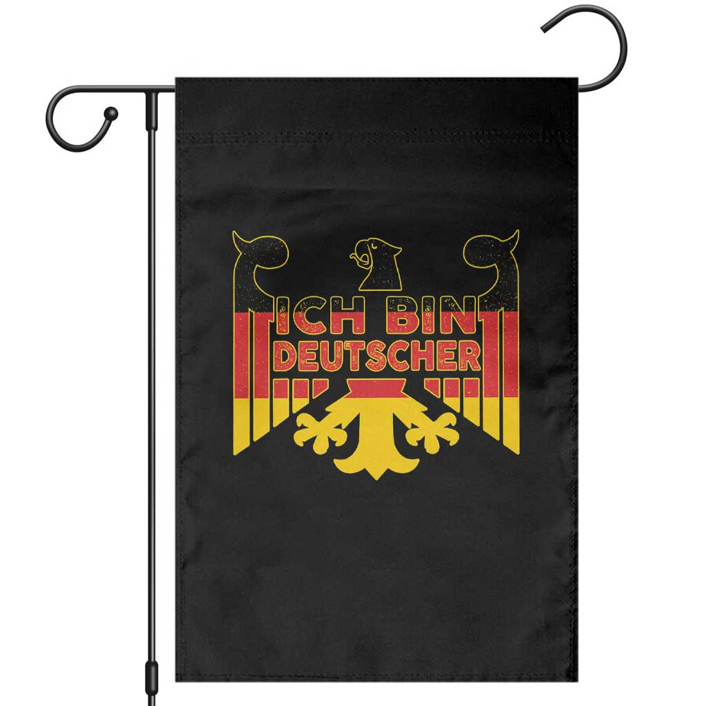 Proud Germany Garden Flag Ich Bin Deutscher Bundesadler Coat of Arms TS11 Black Print Your Wear
