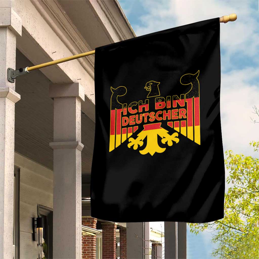 Proud Germany Garden Flag Ich Bin Deutscher Bundesadler Coat of Arms TS11 Print Your Wear