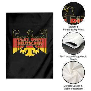 Proud Germany Garden Flag Ich Bin Deutscher Bundesadler Coat of Arms TS11 Print Your Wear