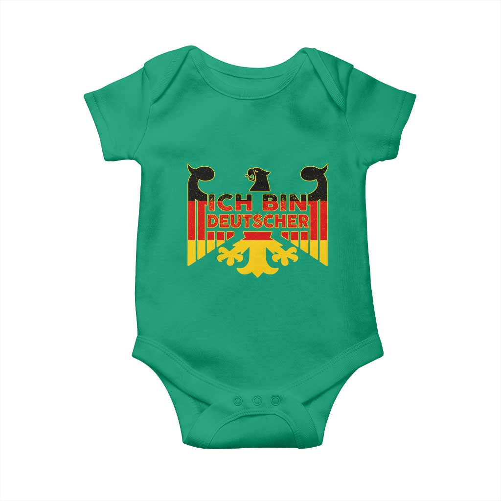 Proud Germany Baby Onesie Ich Bin Deutscher Bundesadler Coat of Arms TS11 Irish Green Print Your Wear