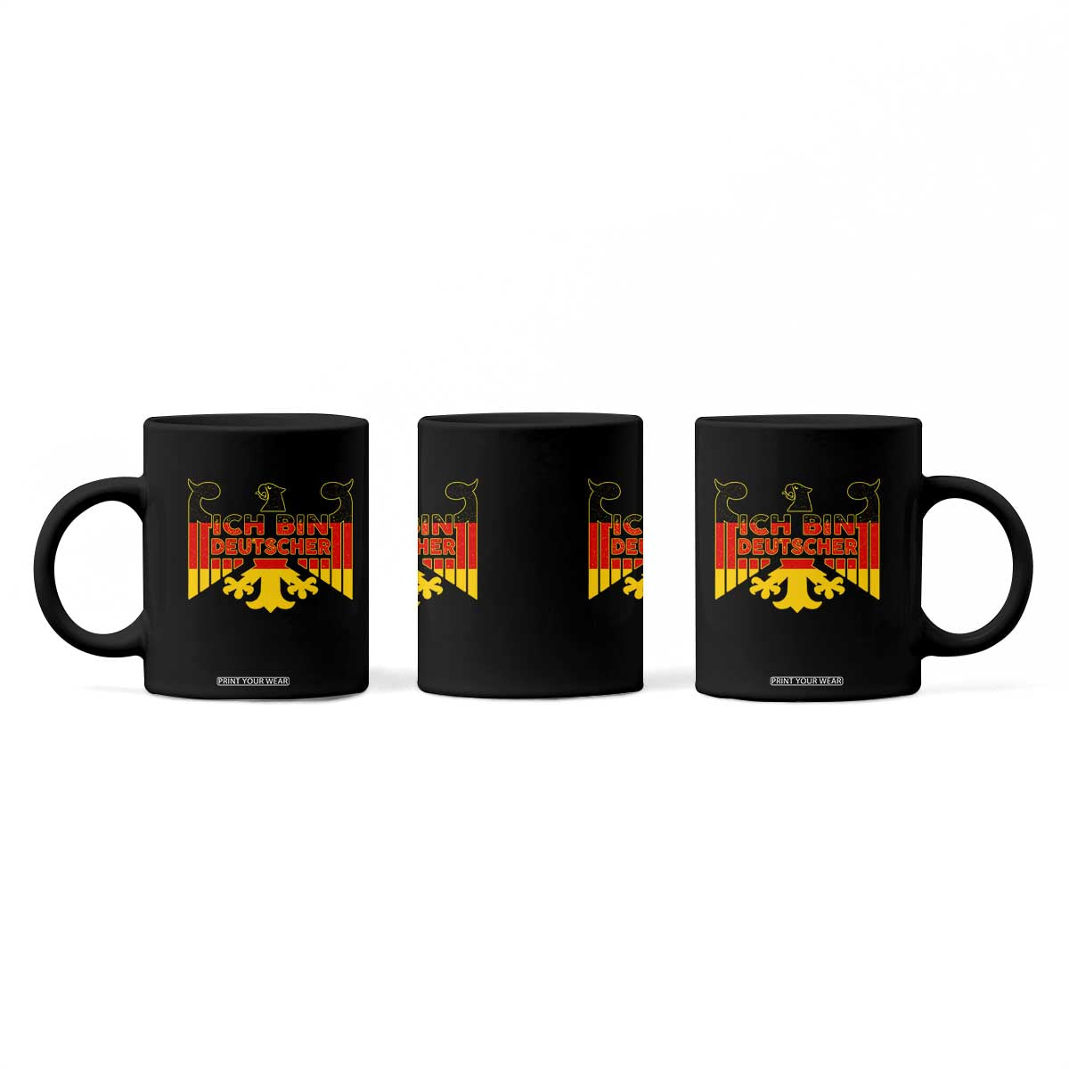Proud Germany Coffee Mug Ich Bin Deutscher Bundesadler Coat of Arms TS11 Print Your Wear