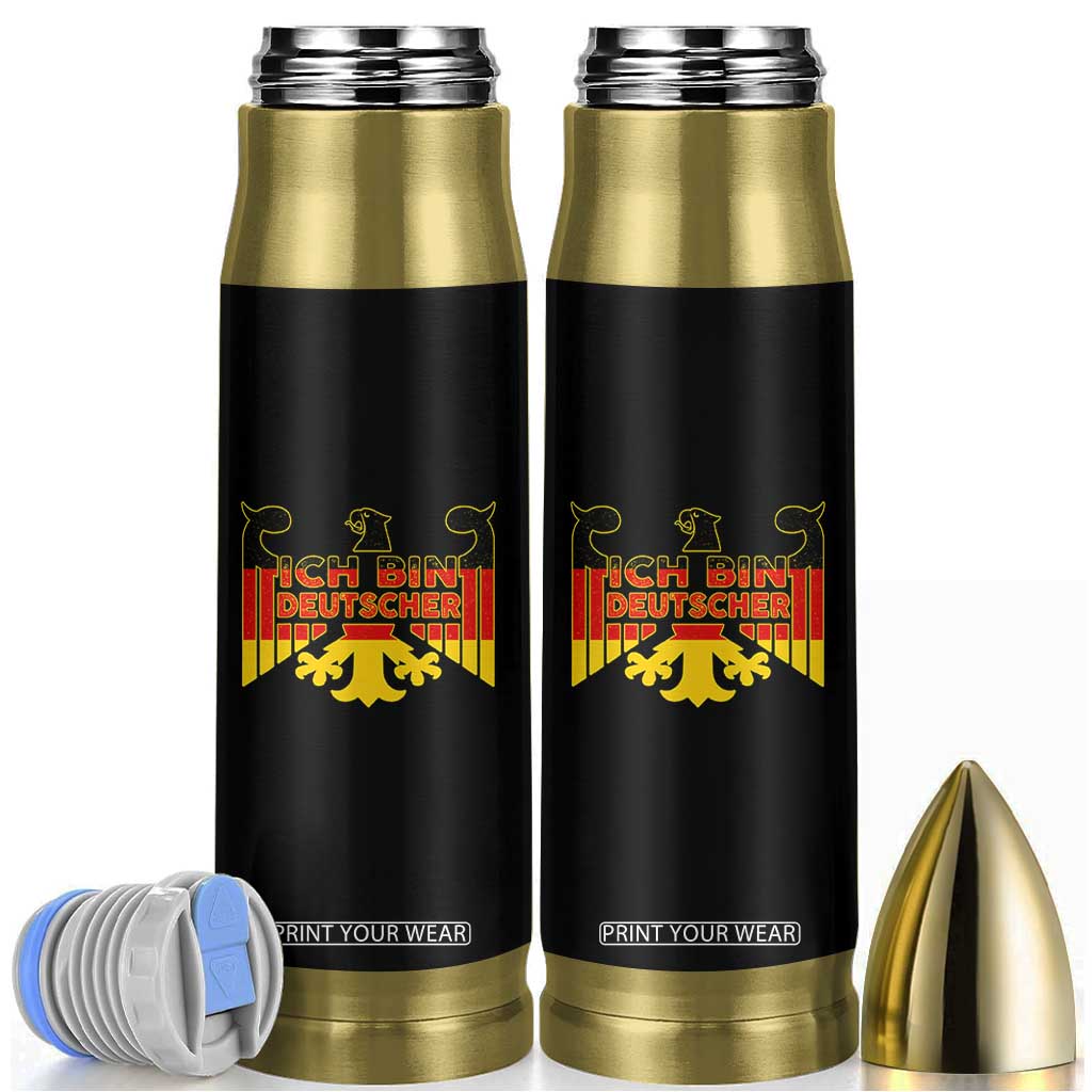 Proud Germany Bullet Tumbler Ich Bin Deutscher Bundesadler Coat of Arms TS11 Black Print Your Wear