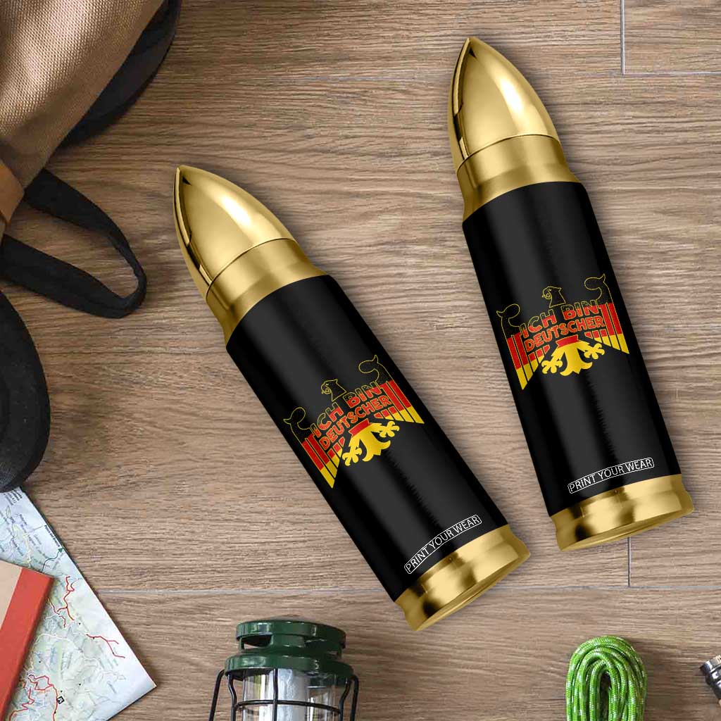 Proud Germany Bullet Tumbler Ich Bin Deutscher Bundesadler Coat of Arms TS11 Print Your Wear