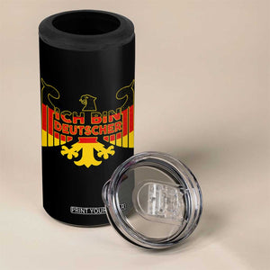 Proud Germany 4 in 1 Can Cooler Tumbler Ich Bin Deutscher Bundesadler Coat of Arms TS11 Print Your Wear