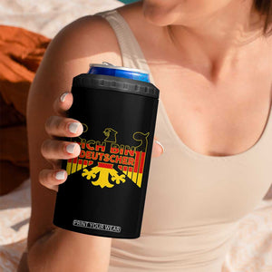 Proud Germany 4 in 1 Can Cooler Tumbler Ich Bin Deutscher Bundesadler Coat of Arms TS11 Print Your Wear