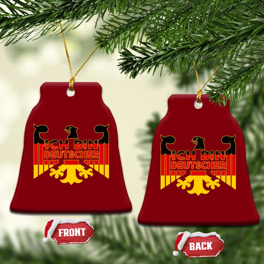 Proud Germany Ceramic Ornament Ich Bin Deutscher Bundesadler Coat of Arms TS11 Print Your Wear