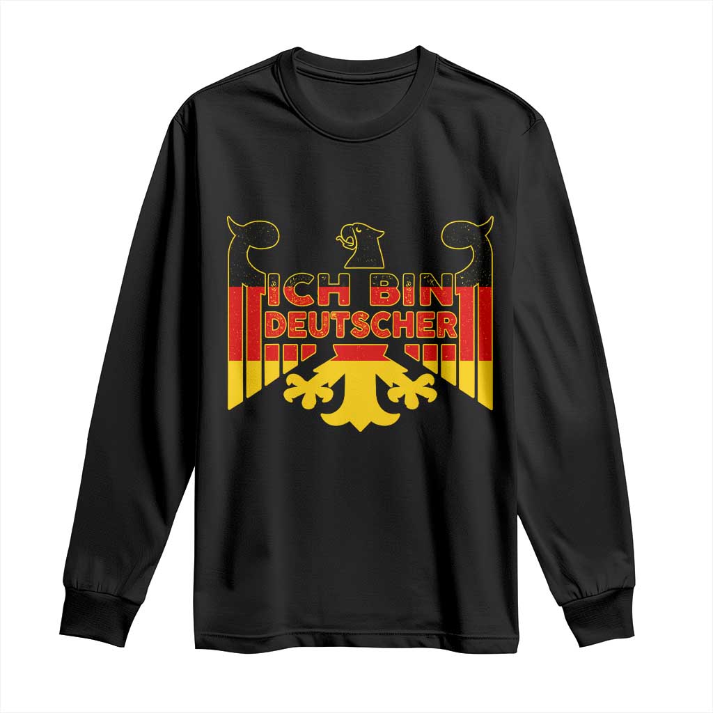 Proud Germany Long Sleeve Shirt Ich Bin Deutscher Bundesadler Coat of Arms TS11 Black Print Your Wear