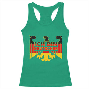 Proud Germany Racerback Tank Top Ich Bin Deutscher Bundesadler Coat of Arms TS11 Irish Green Print Your Wear