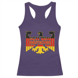 Proud Germany Racerback Tank Top Ich Bin Deutscher Bundesadler Coat of Arms TS11 Purple Print Your Wear