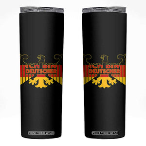 Proud Germany Skinny Tumbler Ich Bin Deutscher Bundesadler Coat of Arms TS11 Black Print Your Wear