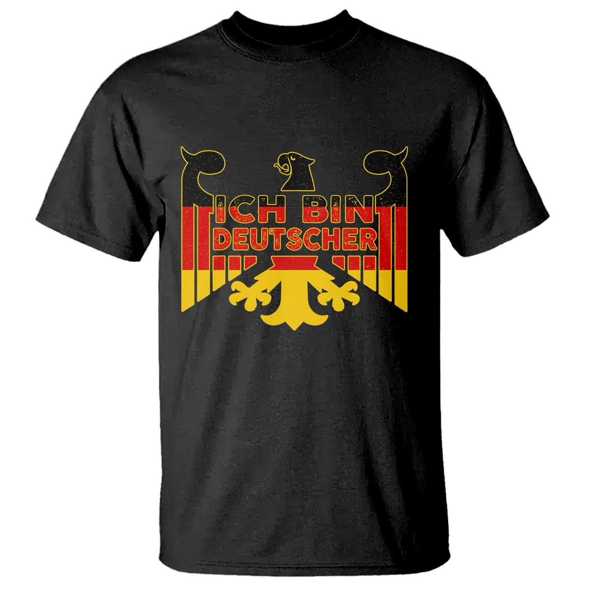 Proud Germany T Shirt Ich Bin Deutscher Bundesadler Coat of Arms TS11 Black Print Your Wear