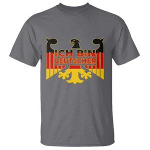 Proud Germany T Shirt Ich Bin Deutscher Bundesadler Coat of Arms TS11 Charcoal Print Your Wear