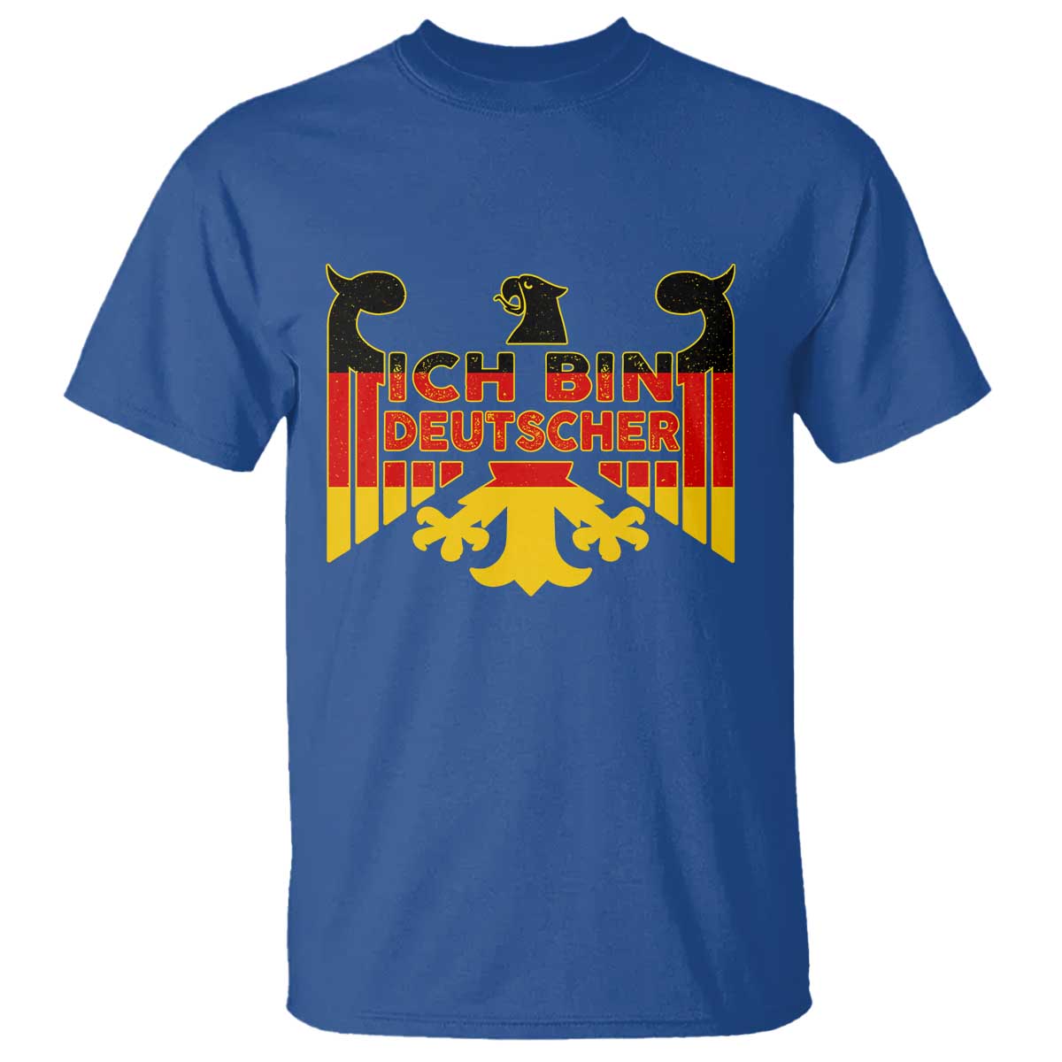 Proud Germany T Shirt Ich Bin Deutscher Bundesadler Coat of Arms TS11 Royal Blue Print Your Wear
