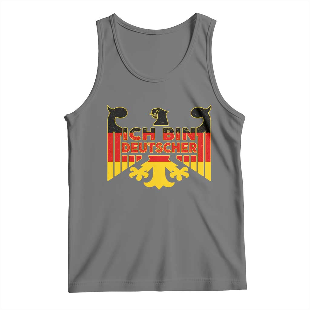 Proud Germany Tank Top Ich Bin Deutscher Bundesadler Coat of Arms TS11 Black Heather Print Your Wear