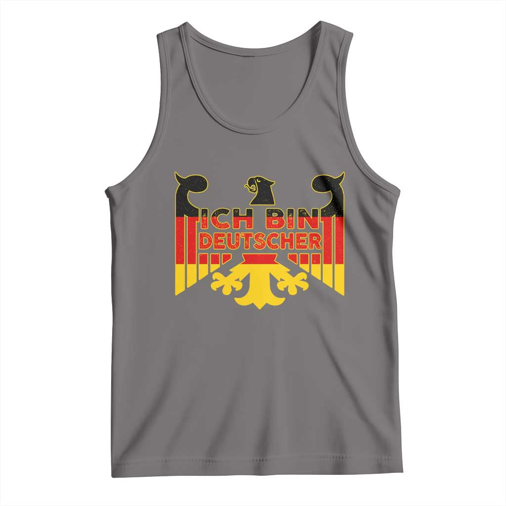 Proud Germany Tank Top Ich Bin Deutscher Bundesadler Coat of Arms TS11 Deep Heather Print Your Wear
