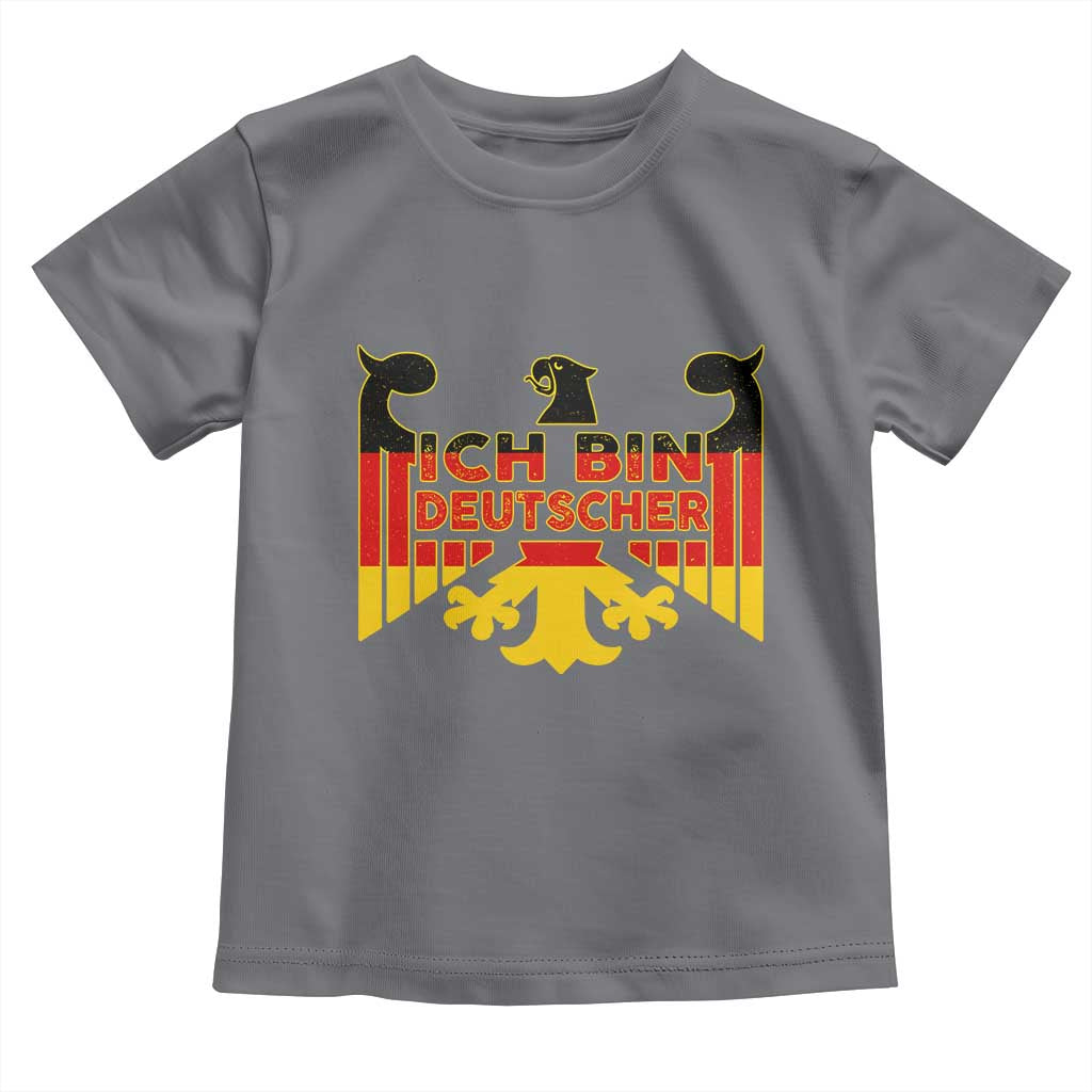 Proud Germany Toddler T Shirt Ich Bin Deutscher Bundesadler Coat of Arms TS11 Charcoal Print Your Wear