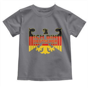 Proud Germany Toddler T Shirt Ich Bin Deutscher Bundesadler Coat of Arms TS11 Charcoal Print Your Wear