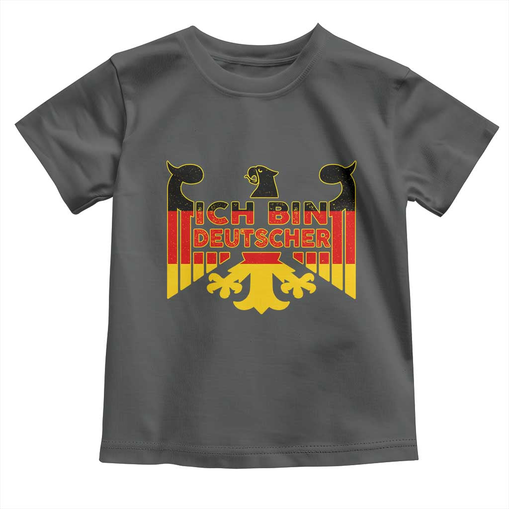 Proud Germany Toddler T Shirt Ich Bin Deutscher Bundesadler Coat of Arms TS11 Dark Heather Print Your Wear