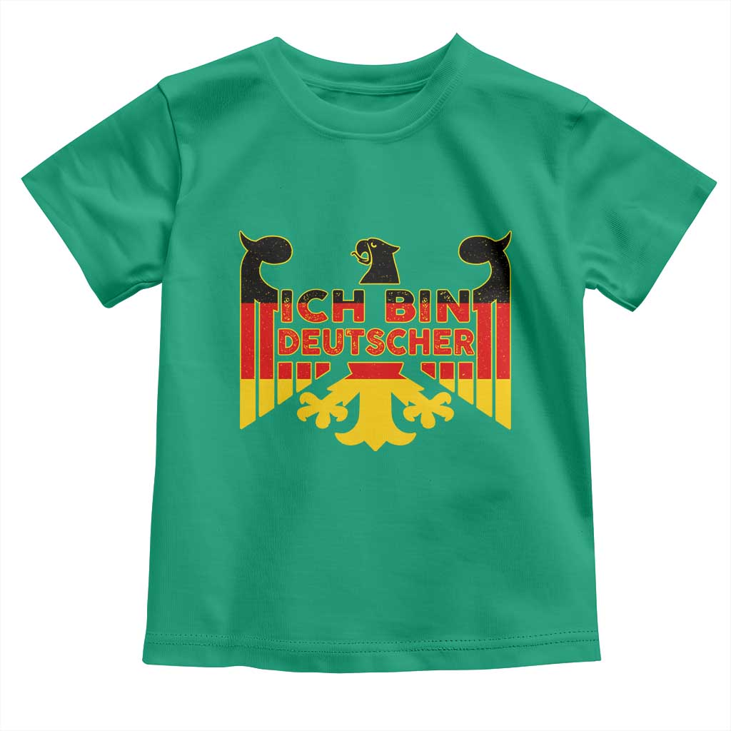 Proud Germany Toddler T Shirt Ich Bin Deutscher Bundesadler Coat of Arms TS11 Irish Green Print Your Wear