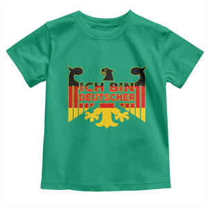 Proud Germany Toddler T Shirt Ich Bin Deutscher Bundesadler Coat of Arms TS11 Irish Green Print Your Wear