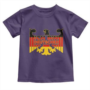 Proud Germany Toddler T Shirt Ich Bin Deutscher Bundesadler Coat of Arms TS11 Purple Print Your Wear