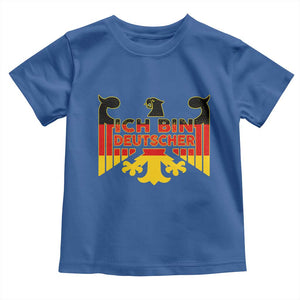 Proud Germany Toddler T Shirt Ich Bin Deutscher Bundesadler Coat of Arms TS11 Royal Blue Print Your Wear