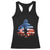 Funny Bigfoot Night Stroll American Flag Racerback Tank Top Patriotic 4th July TS11 Black Print Your Wear