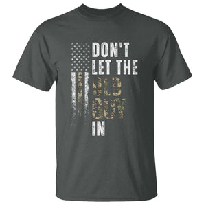 Funny Dont Let The Old Guy In T Shirt Vintage Camo American Flag TS11 Dark Heather Print Your Wear