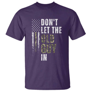 Funny Dont Let The Old Guy In T Shirt Vintage Camo American Flag TS11 Purple Print Your Wear