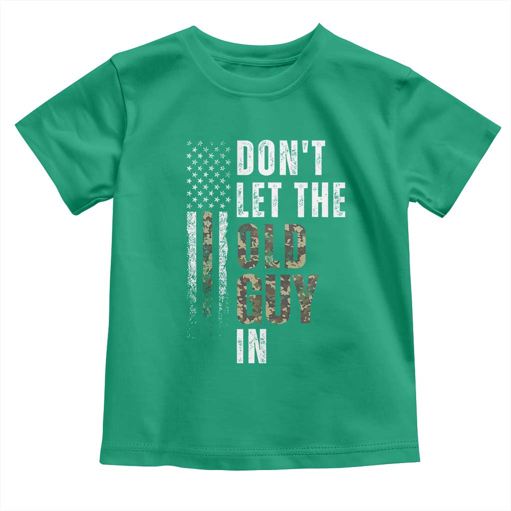 Funny Dont Let The Old Guy In Toddler T Shirt Vintage Camo American Flag TS11 Irish Green Print Your Wear