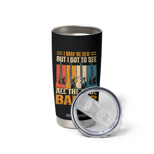 Funny I May Be Old But I Got To See All The Cool Bands Tumbler Cup Guitar TS11 Print Your Wear