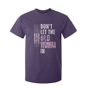 Funny Dont Let The Old Woman In T Shirt For Kid Vintage Pink Camo American Flag TS11 Purple Print Your Wear