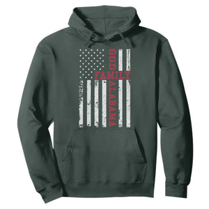 God Family Alabama Hoodie AL Game Day Christian American Flag