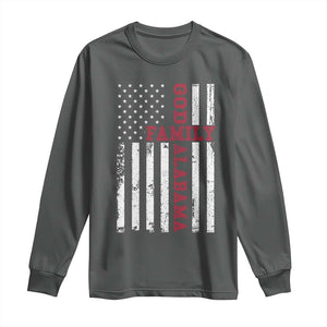 God Family Alabama Long Sleeve Shirt AL Game Day Christian American Flag