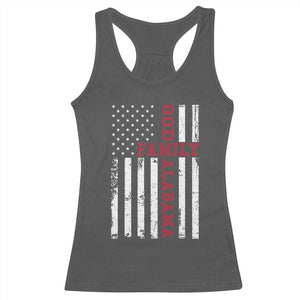 God Family Alabama Racerback Tank Top AL Game Day Christian American Flag