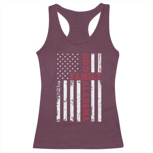 God Family Alabama Racerback Tank Top AL Game Day Christian American Flag