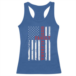 God Family Alabama Racerback Tank Top AL Game Day Christian American Flag