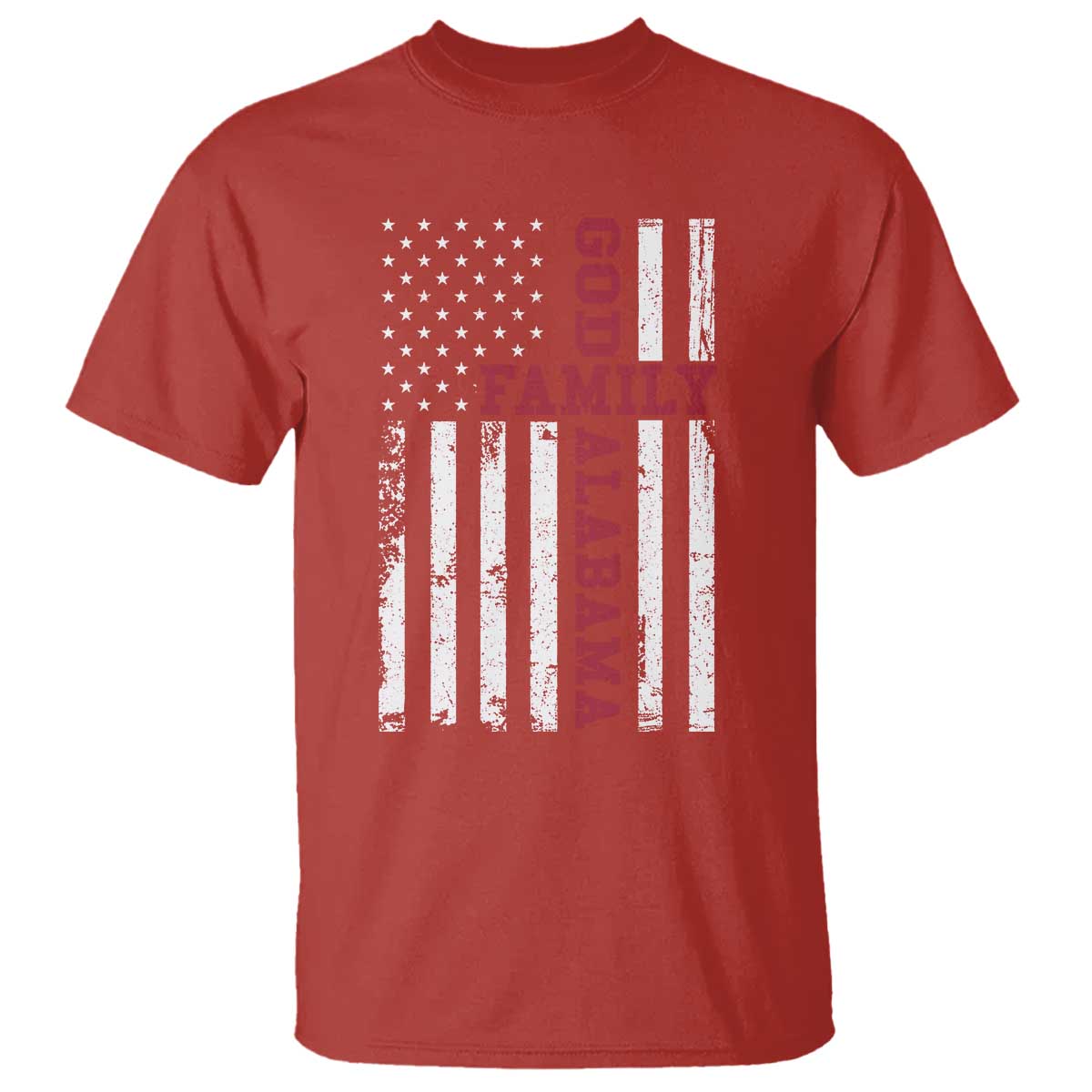God Family Alabama T Shirt AL Game Day Christian American Flag