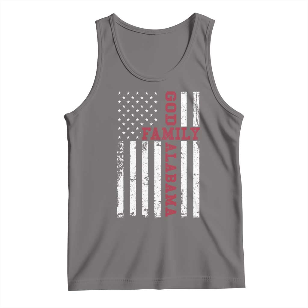 God Family Alabama Tank Top AL Game Day Christian American Flag
